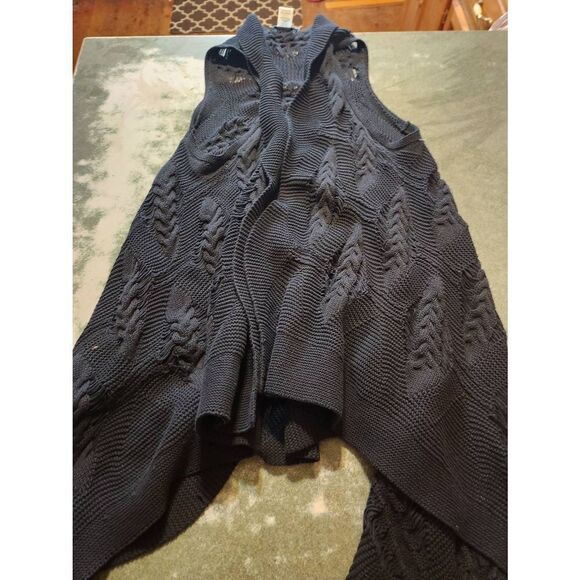 Alice+olivia black high low sweater vest - Picture 1 of 4